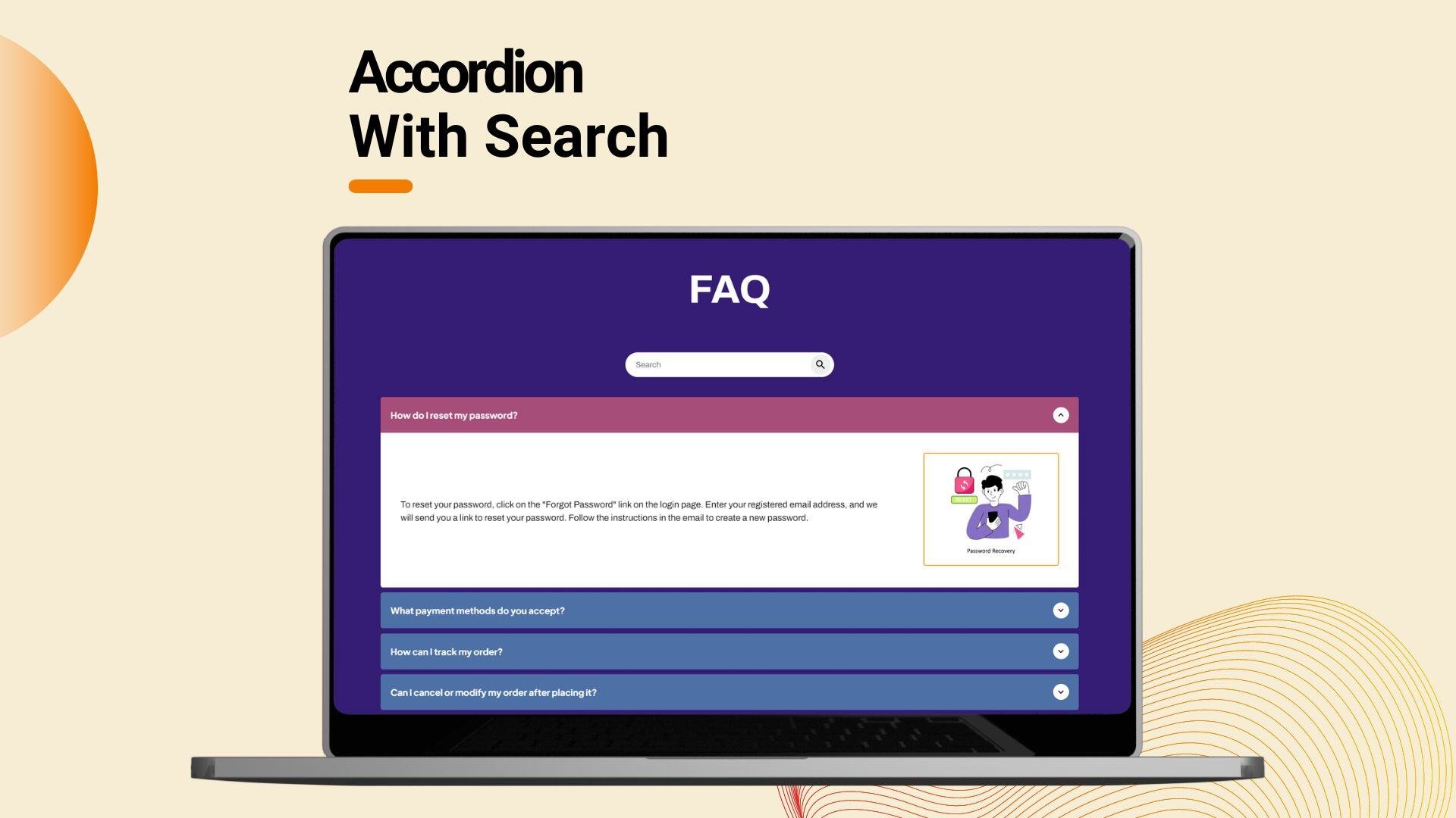 Accordion With Search