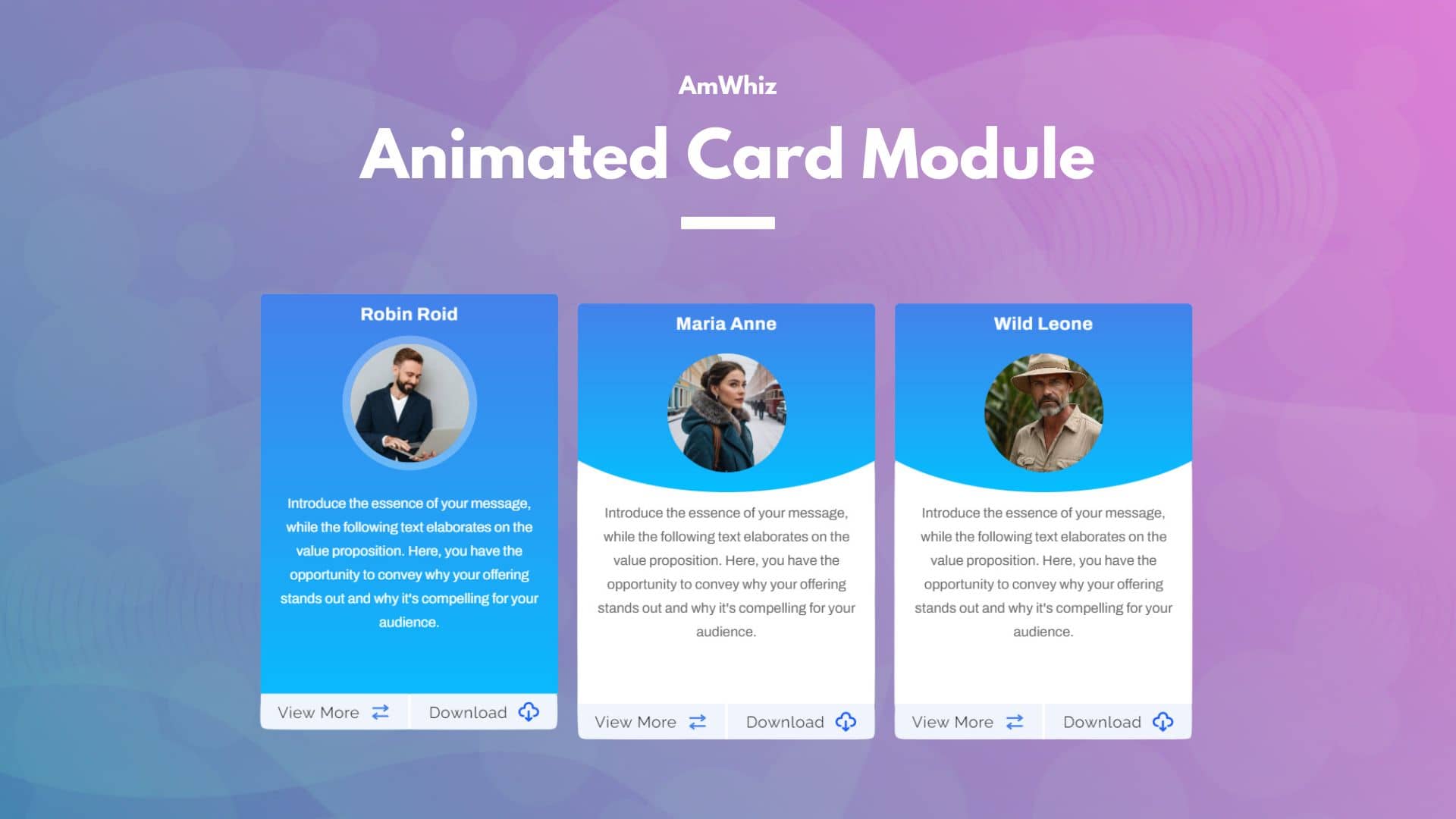 Animated Card Module