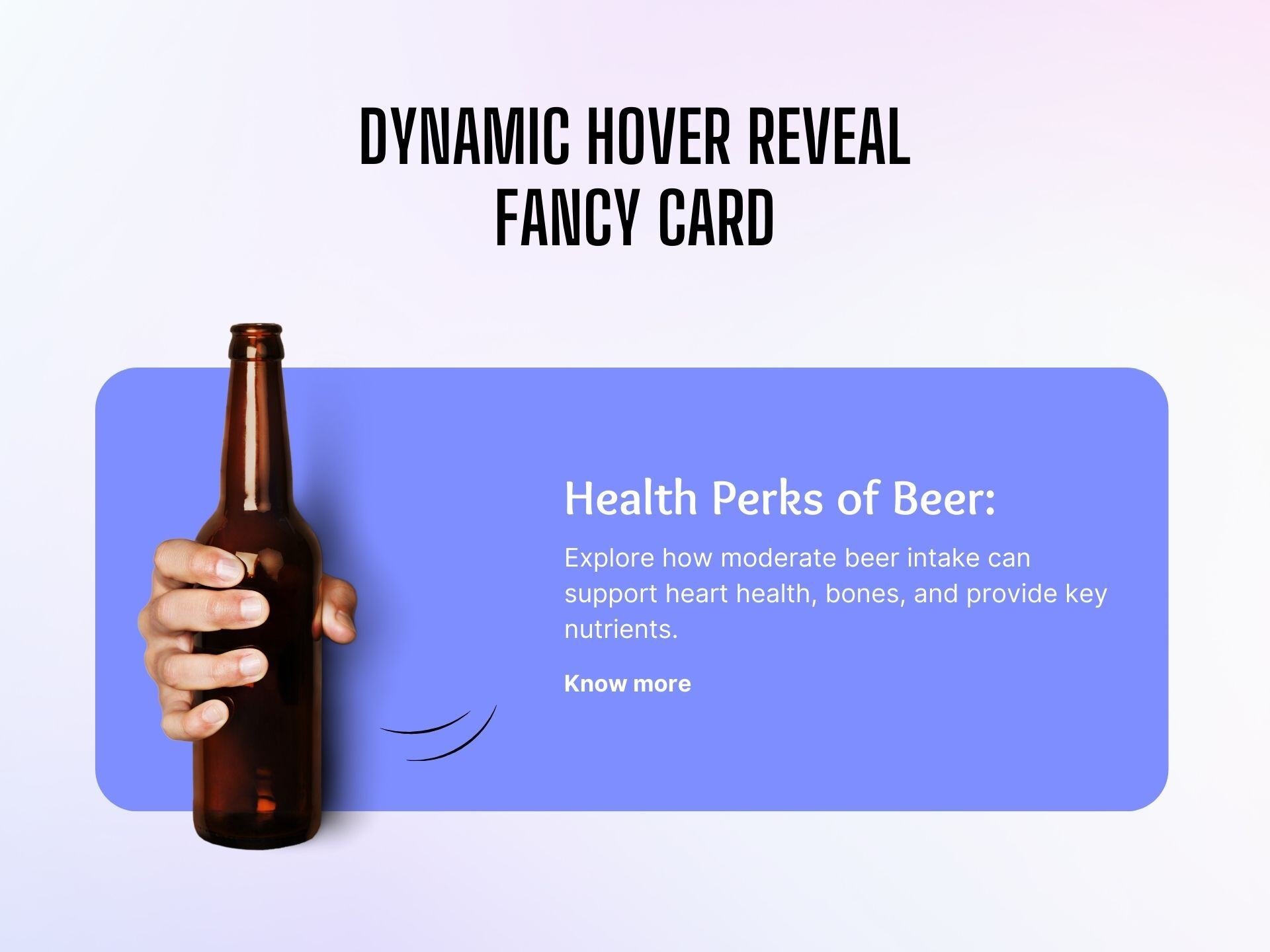 Dynamic Hover Reveal Fancy Card